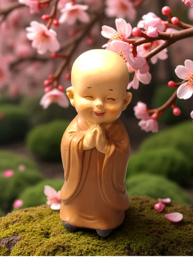 Bouddha - Statue Bébé Bonze Prieur