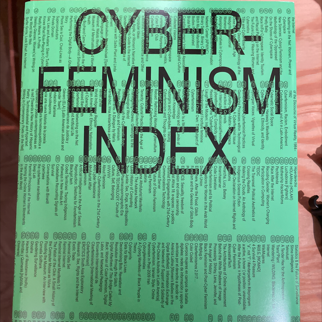 Cyber-Feminism Index Mindy Seu