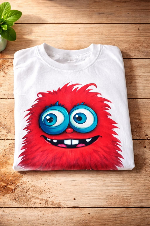 T-shirt Monstre Rouge Rigolo