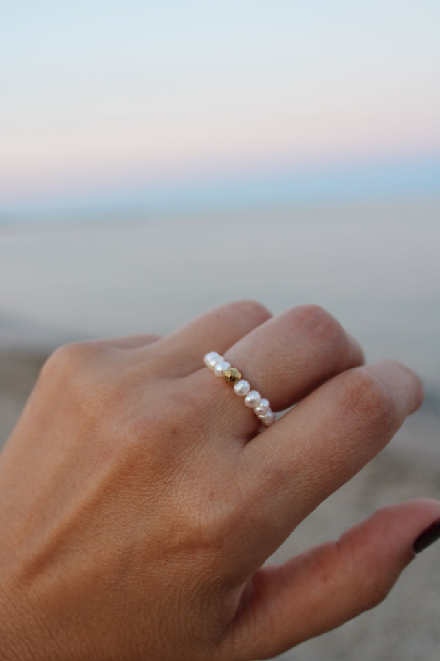 Bague perles d’eau douce 