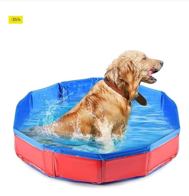 Piscina Plegable para Perros Gatos, Piscina para Mascotas