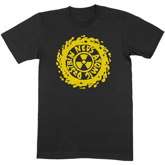 NED'S ATOMIC DUSTBIN UNISEX T-SHIRT: YELLOW CLASSIC LOGO