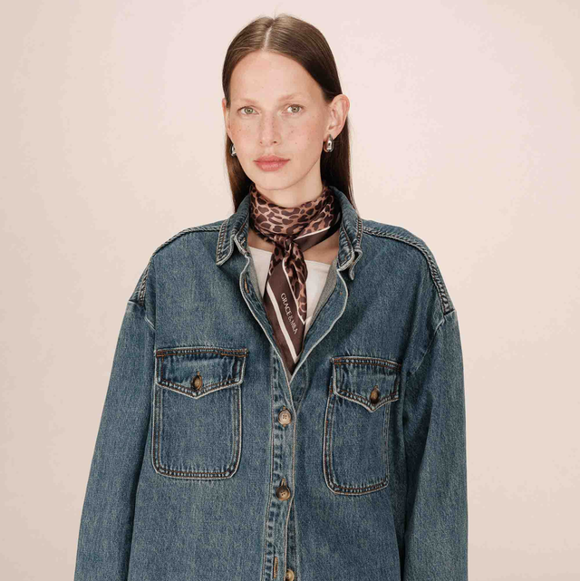 Foulard en soie léopard 