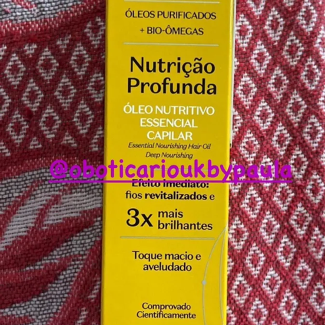 Óleo Nutritivo Essencial Capilar Match Nutrição Profunda 50ml O Boticário