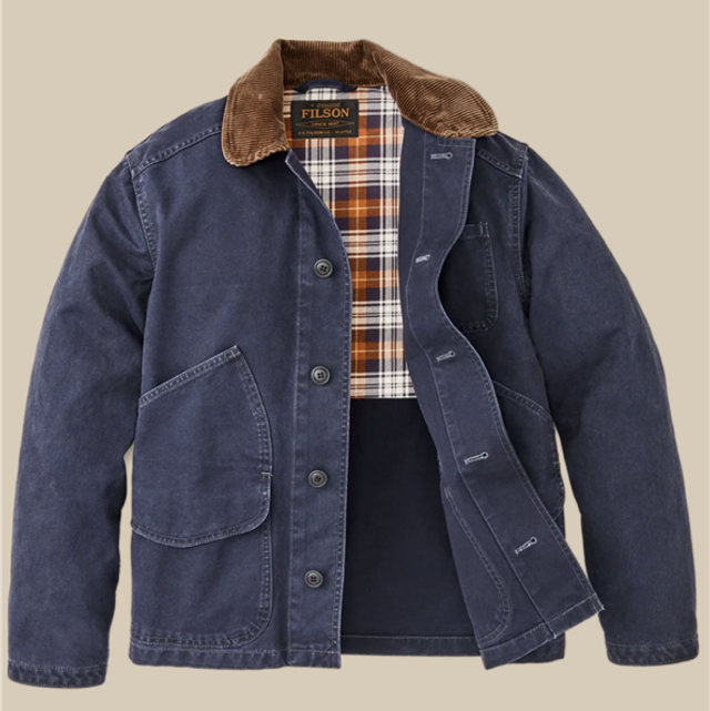Filson Canvas Outfitter Jacket Blue Mussel