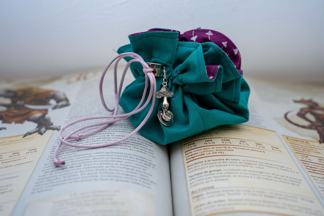 Tea time - Caduceus inspired dice bag