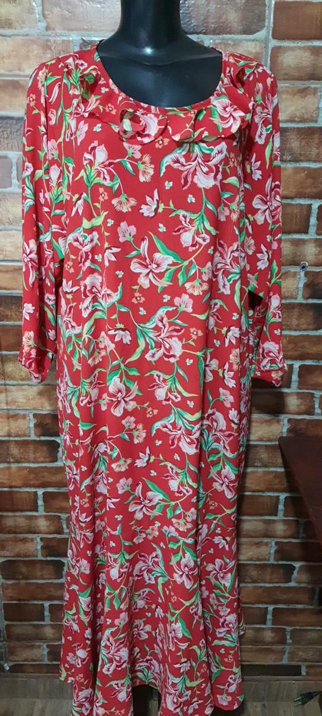 Vestido Longo Estampado T/Gg