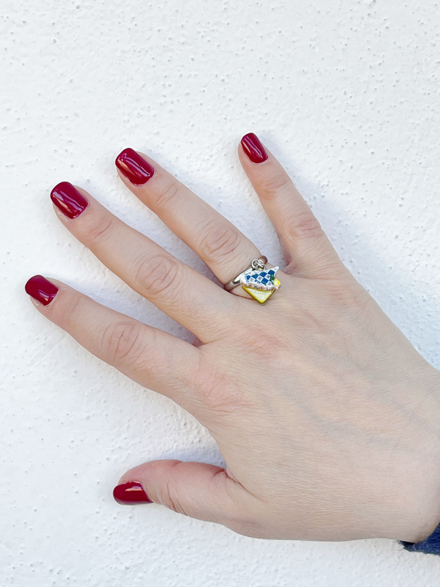 Anello Agosto Fatto a Mano Regolabile e Personalizzato Mese di Nascita