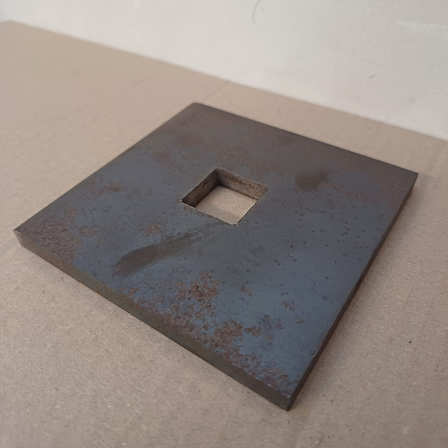 Mild Steel 100 x 100 x 8mm 22mm Hole Square Washer Plate Foundation Bolt Washers