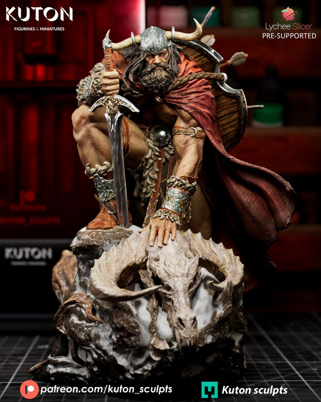 STATUE DRAVEN série heroic fantasy