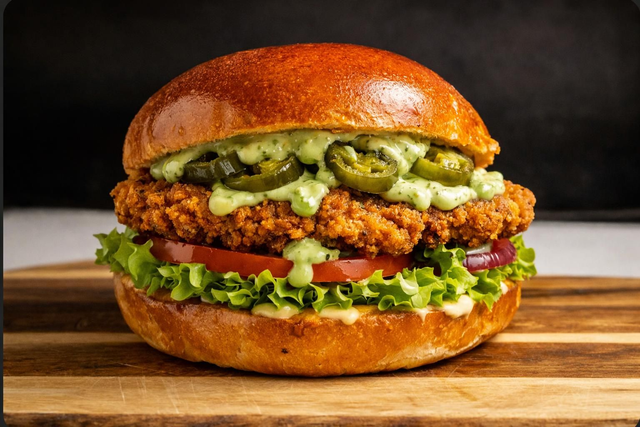 Chicken Jalapeño burger