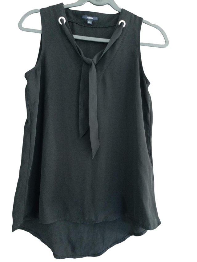 Chemise noire sans bouton Kiabi taille s