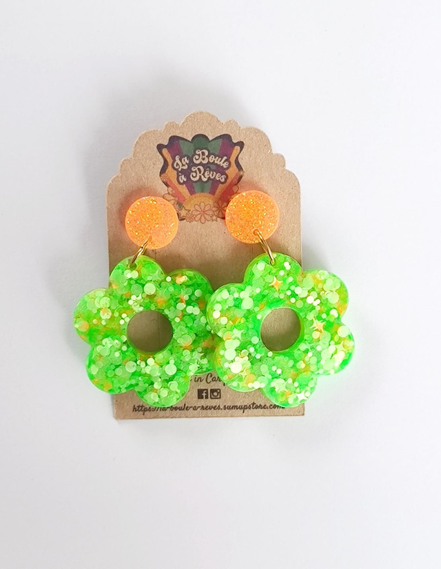 Boucles d'oreilles Big Flower - BF2