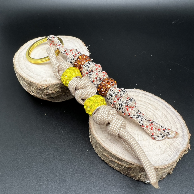 Porte clé PARACORD perle style pandora 