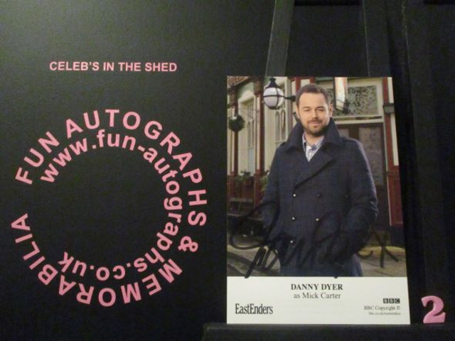 Danny Dyer (Mick Carter) Authentic Autographed EastEnders 6x4 Cast Card (2)