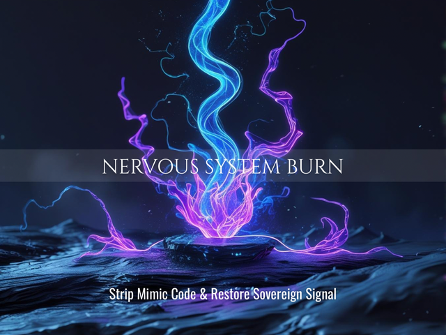 Nervous System Burn | Strip Mimic Code &amp; Restore Sovereign Signal | Same Day Delivery