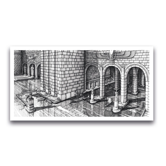 Carte Nabathée 19,5 x 10 cm