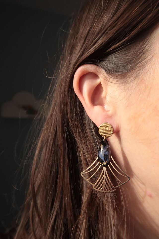 Boucles d'oreilles fleuries Eternité | BO040