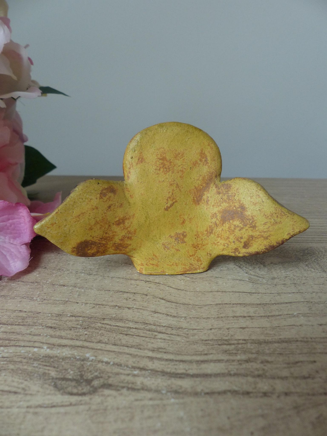 Chouette en céramique au sel signée Jacky Coville – Pièce artisanale française de l’atelier de Biot, objet de collection rare