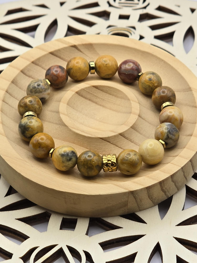 Bracelet Agate crazy lace 1 cm