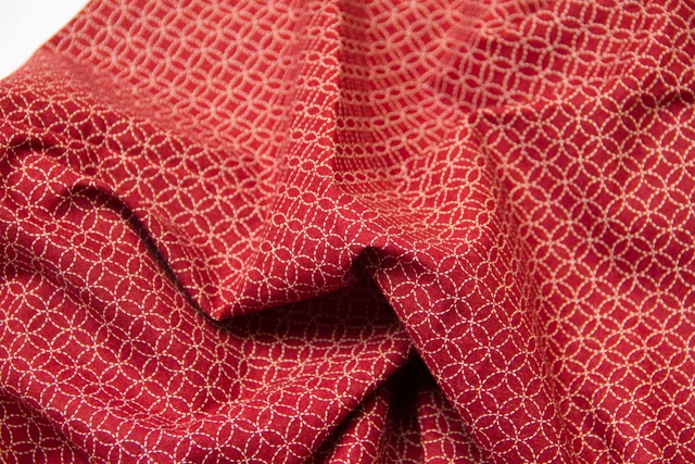 Sashiko Granate Rojo 50X55 cm.