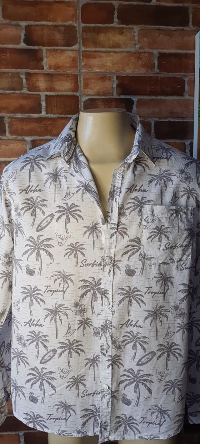 Camisa MASC.  ESTAMPADA COQUEIRO, T/G