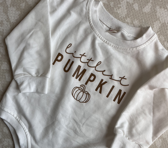 Littlest pumpkin romper 
