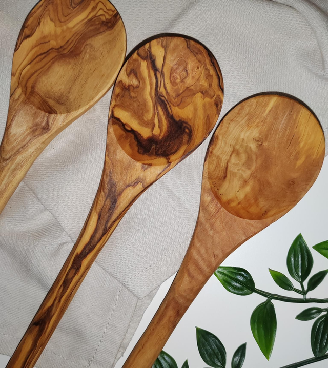 Olive wood cooking spoon