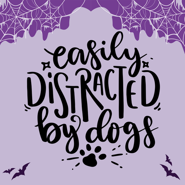 Easily Distracted by Dogs | Keyring, Pin or Phone Grip | 150