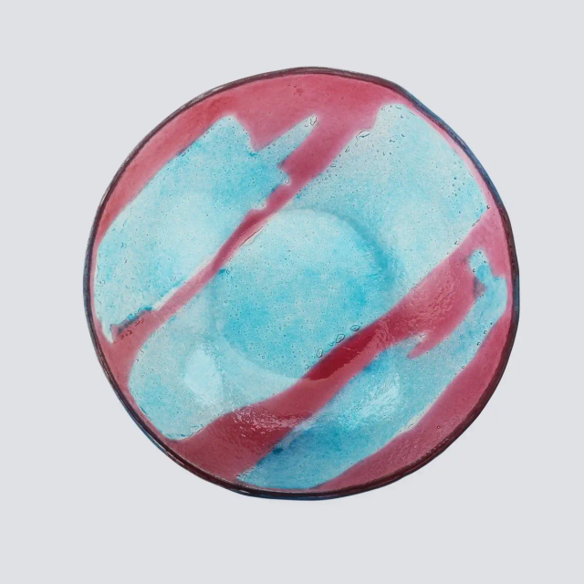 Artisano Bowl Blue Magenta Medium - Cavari Atelier