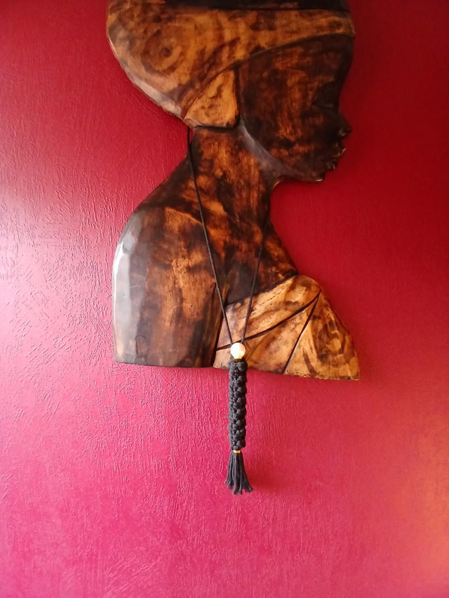 Porte-stylo en macramé – Accessoire élégant et pratique, fait main