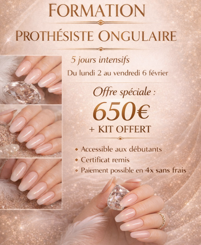 FORMATION PROTHÉSISTE ONGULAIRE +KIT 