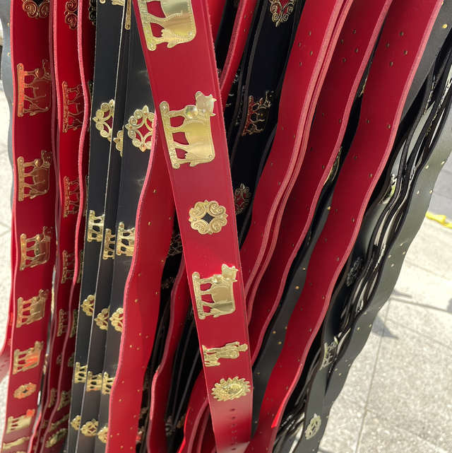 Ceinture cuir Appenzell - Largeur 3 cm - rouge