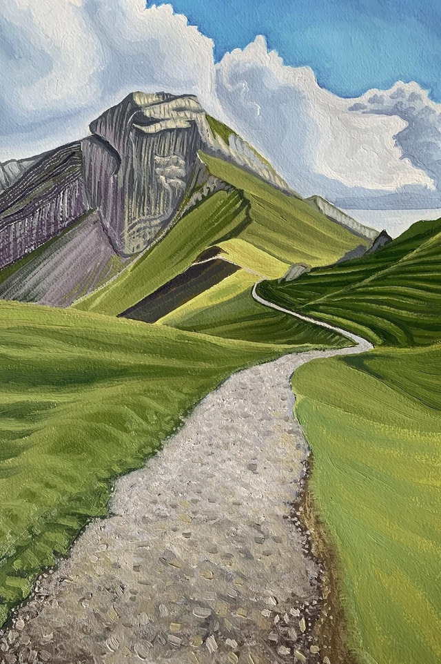 Pilatus Lucerne Switzerland - original painting 