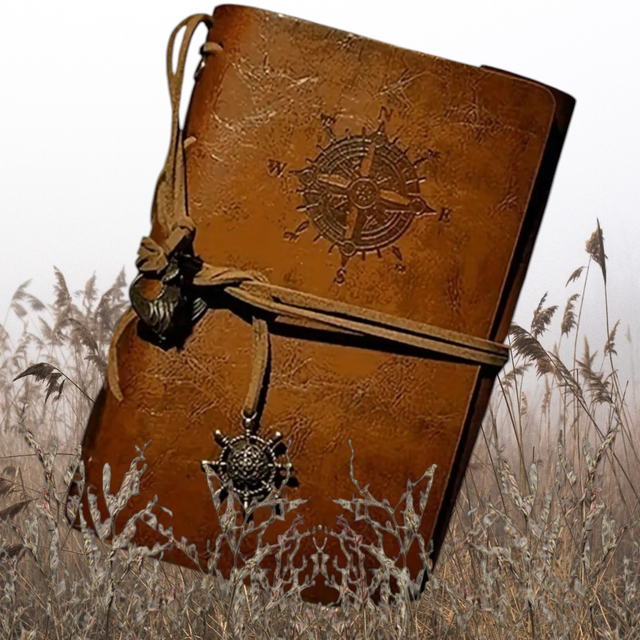 Grimoire vintage marron