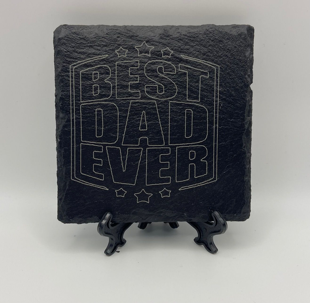 FATHERS DAY AND BIRTHDAY PERSONALISED SLATE COASTERS