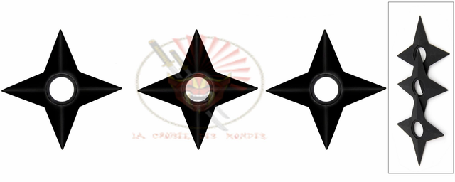 shuriken en mousse vendu par 3 