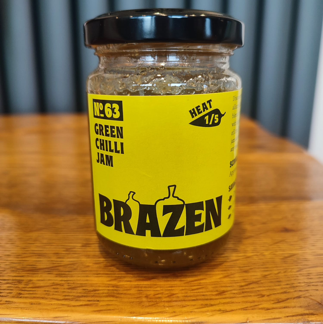 BRAZEN No.63 Green Chilli Jam (HEAT LEVEL 1/5)
