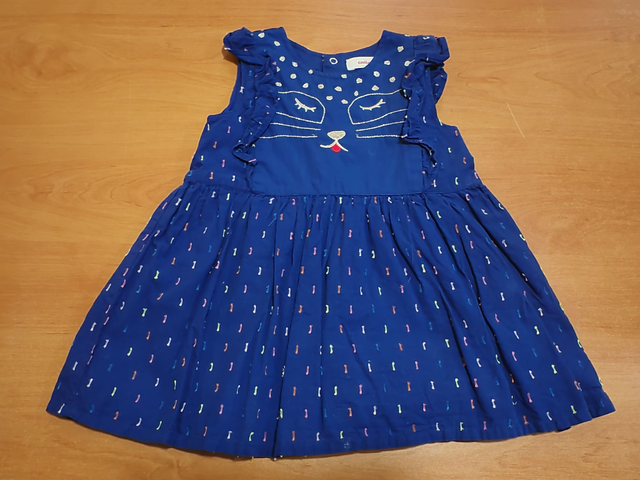 Robe bleu chat Catimini 12 mois