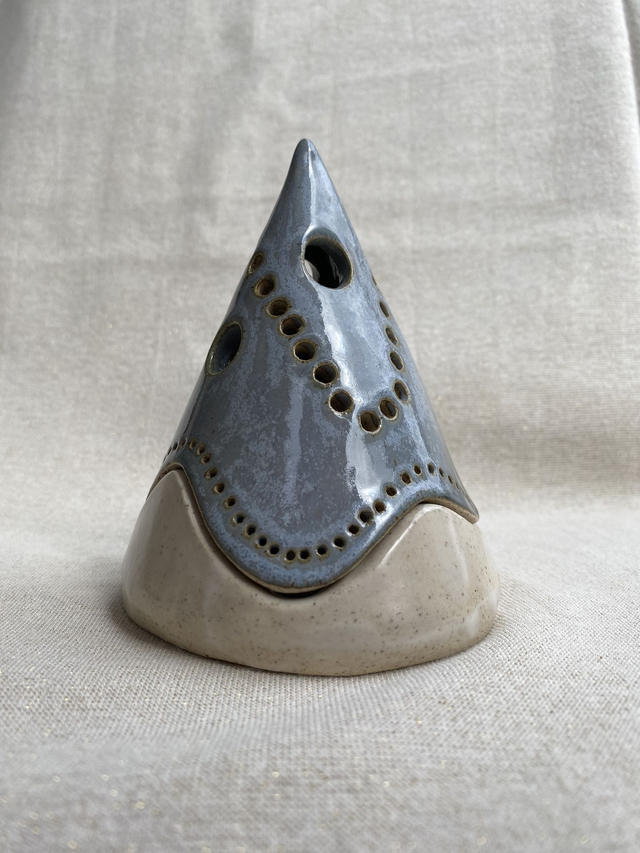 Photophore Cône bleu