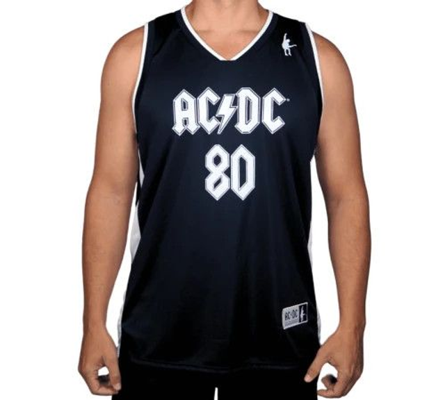 Back In Black, ACDC Basketball Jersey