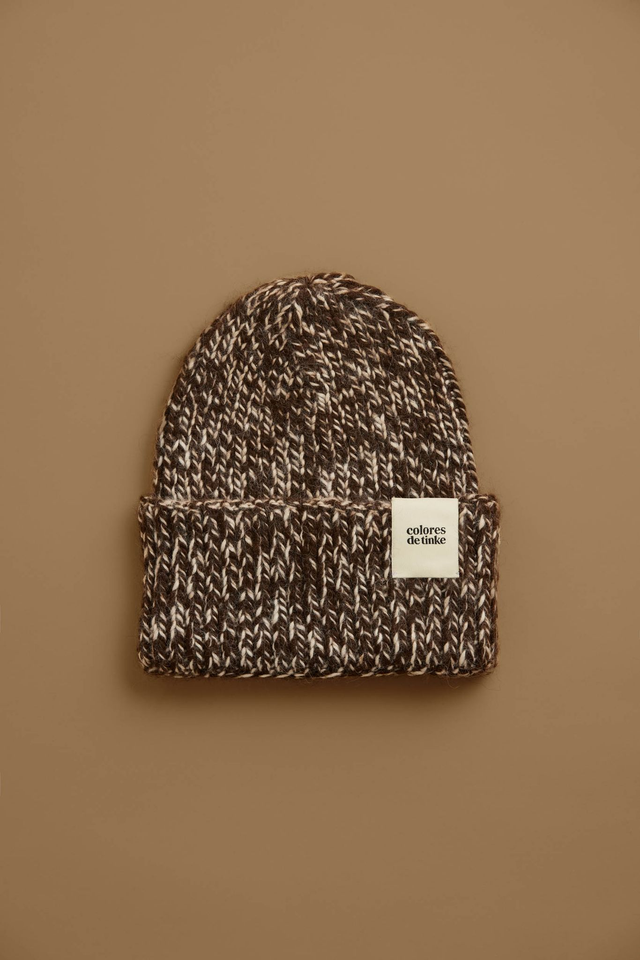 MIXTO -  White / Chocolate - Alpaca Beanie