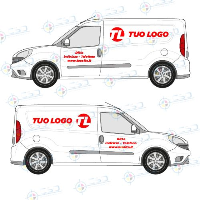 Personalizzazione furgoncino Easy come da immagine (prezzo comprensivo IVA)