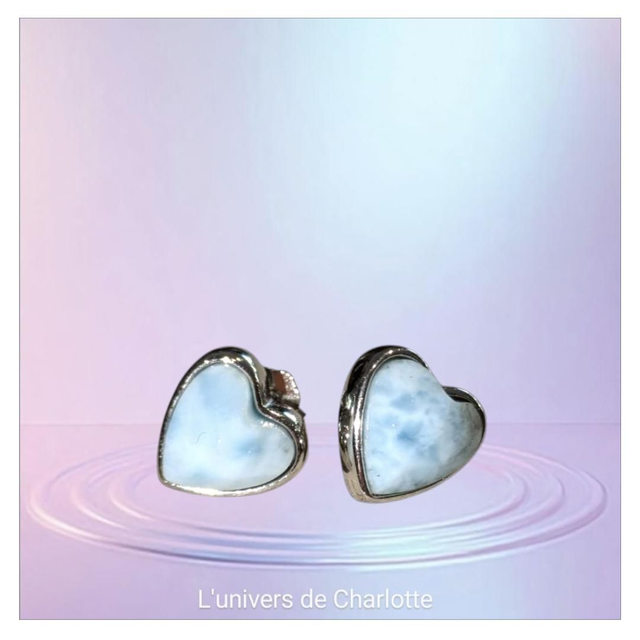 Boucles d&#039;oreilles &quot;Larimar&quot; argent 925