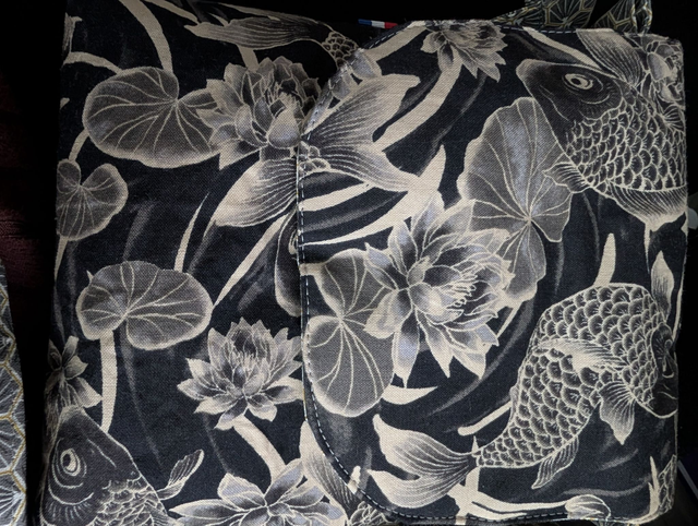 Sacoche Bandoulière "Carpes Koï" – Tissu Japonais &amp; Esprit Zen