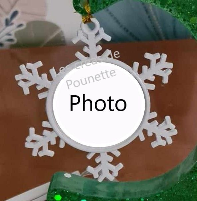 Flocon de Noël à personnaliser