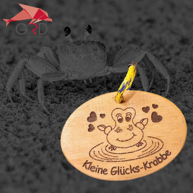 Kleine Glücks-Krabbe (Schlüsselanhänger) 