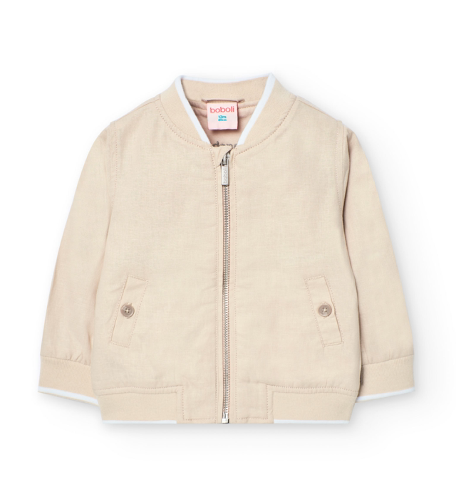 Boboli - giacca beige misto lino