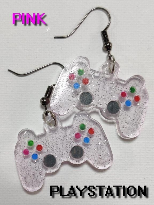 Boucles d&#039;oreilles manette pink