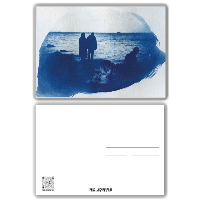 "Tremens" - cyanotype - carte postale A6